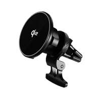 WG - Nabíječka do auta WG 40, bezdrátová 15W s Qi2, pro iPhony podporující MagSafe, černá