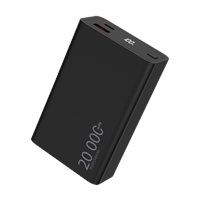 WG - Power Bank 20000 mAh, USB-C PD 20W + USB-A QC 22.5W, černá