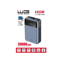 WG - Power Bank 20000 mAh, USB-C PD 65W, černá