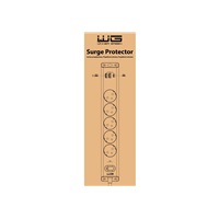 WG - Přepěťová ochrana 5 slotů + 2x USB-A + 1x USB-C, kabel 1,5 metru, bílá