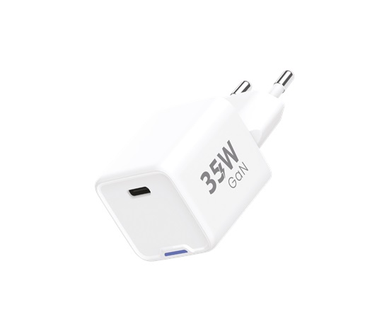 WG - Síťová nabíječka GaN 1x USB-C, PD 35W, bílá