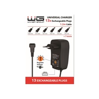WG - Univerzální nabíječka s 13 adaptéry, černá