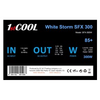 1stCOOL Zdroj White Storm SFX 300 85+, 300W, SFX, černá