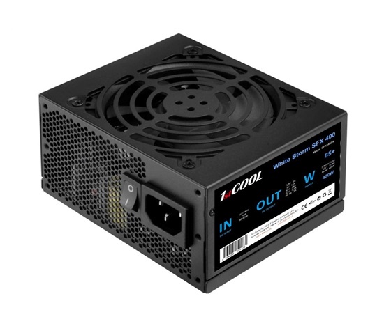 1stCOOL Zdroj White Storm SFX 400 85+, 400W, SFX, černá