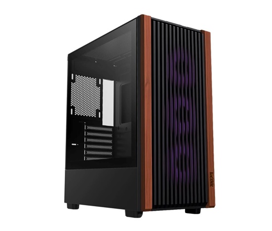 1stCOOL skříň G6 Noble, Mid Tower, ATX, AU, Průhledná Bočnice, Černá