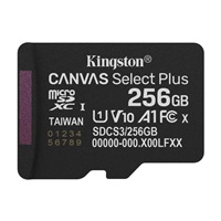 Kingston MicroSDXC karta 256GB Canvas Select Plus, U1, V10, A1