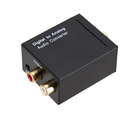 WG - Převodník digitálního signálu na analog - RCA L/R 3,5 mm, black