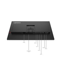 LENOVO LCD T27QD-40 - 27",IPS,16:9,2560x1440,120Hz,350cd/m2,1500:1,4ms,HDMI,DP,DPout,DC,USB Hub,USB-C(96W PD),RJ45,Pivot
