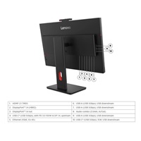 LENOVO LCD T27QD-4v - 27",IPS,16:9,2560x1440,300cd/m2,1500:1,4ms(GtG),HDMI,DP,DPout,DC,USB Hub,USB-C,RJ45,Pivot,repro