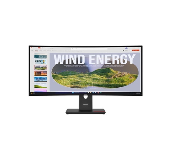 LENOVO LCD T34WD-40+MC60 - 34",VA,21:9,3440x1440,120Hz,300cd/m2,3000:1,4ms,HDMI,DP,USBHub,USB-C(100W PD),RJ45,Nákl,Zdvih