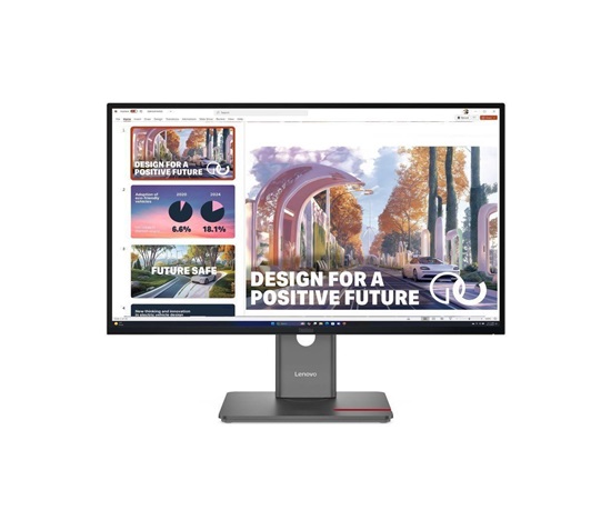 LENOVO LCD P27QD-40+MC60 - 27",ECO-IPS,16:9,2560x1440,120Hz,350cd/m2,1500:1,4ms,HDMI,DP,DPout,DC,USBHub,USB-C,RJ45,Pivot