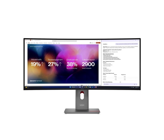LENOVO LCD P40WD-40 - 39.7",ECO-IPS,21:9,5120x2160,300cd/m2,1000:1,4ms,HDMI,DP,DPout,DC,USB Hub,RJ45,Pivot