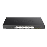 BAZAR - D-Link DGS-1250-28XMP 28-port Gigabit Smart PoE Switch, 24x GbE PoE+, 4x SFP+, PoE 370W - Poškozený obal (Komple