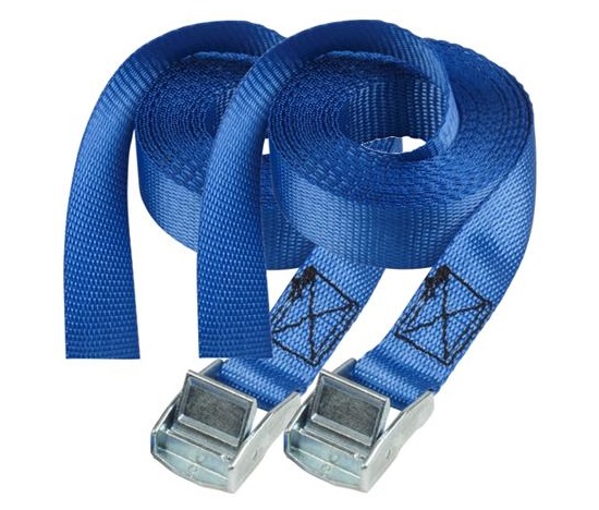 Master Lock Upínací popruhy s kovovou přezkou  - 250cm (2 ks / balení)