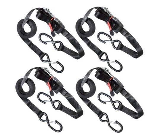 Master Lock Upínací popruhy s ráčnou a háčky  - 425 cm (4 ks/blistr)