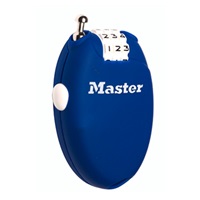 Master Lock Zatahovací kabelový zámek 4603EURD  - modrý