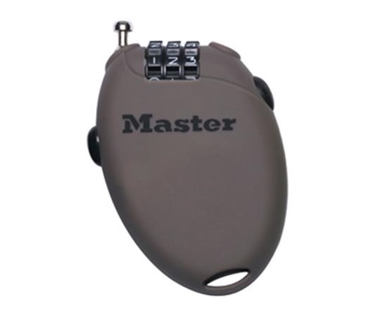 Master Lock Zatahovací kabelový zámek 4603EURD  - hnědý