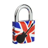 Master Lock Visací zámek  z pevného hliníku 3430EURDGUITAR - 30mm