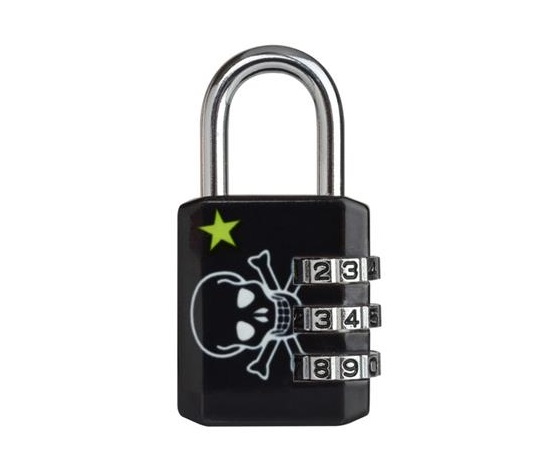 Master Lock Kombinační visací zámek  1509EURDSKULL - 30mm