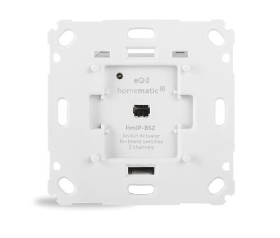 Homematic IP  Spínací akční člen dvoukanálový - 6A, zápustná montáž - HmIP-BS2