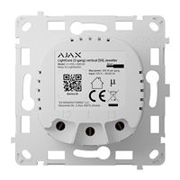 Ajax  LightCore (2-gang) vertical - Relé pro LightSwitch (spínač řazení 5-lustrový)