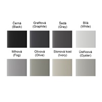 Ajax  CenterButton (1-gang) vertical - Středové tlačítko, vertikální instalace, grafitová