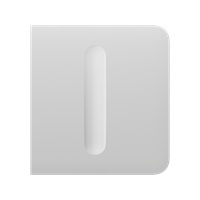 Ajax  SideButton (Dimmer) - Boční kryt stmívatelného tlačítka, bílá