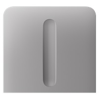 Ajax  SideButton (Dimmer) vertical - Boční kryt stmívatelného tlačítka, vertikální instalace, mlhová