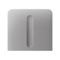 Ajax  SideButton (Dimmer) vertical - Boční kryt stmívatelného tlačítka, vertikální instalace, mlhová