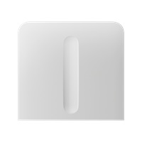 Ajax  SideButton (Dimmer) vertical - Boční kryt stmívatelného tlačítka, vertikální instalace, bílá