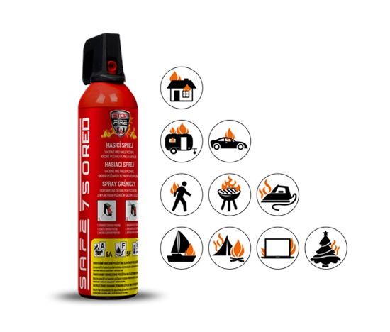 Safe Hasicí sprej  750 RED