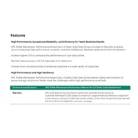 HPE 3.2TB NVMe Gen4 Mainstream Performance Mixed Use SFF BC U.3 Static V2 Multi Vendor SSD P65015-B21 RENEW