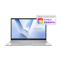 ASUS NTB Vivobook 15 (X1504VA-BQ3871W), Core 5 120U, 15.6" FHD, 8GB, 512GB SSD, Intel, W11 Home, Cool Silver
