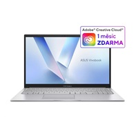 ASUS NTB Vivobook 15 (X1504VA-BQ4037W), i3-1315U, 15.6" FHD, 8GB, 512GB SSD, Intel, W11 Home, Cool Silver