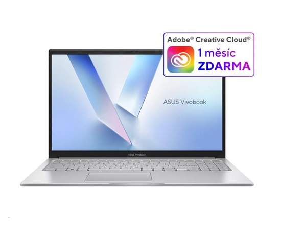ASUS NTB Vivobook 15 (X1504VA-BQ4037W), i3-1315U, 15.6" FHD, 8GB, 512GB SSD, Intel, W11 Home, Cool Silver