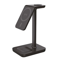 Solight stolní nabíječka 3v1, Qi2, MagSafe kompatibilní