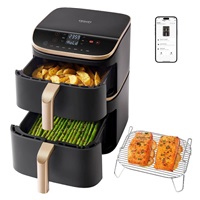 BAZAR - Cosori Turbo Tower Pro chytrá horkovzdušná fritéza 10,8l černá - Poškozený obal (Komplet)