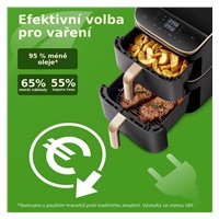 BAZAR - Cosori Turbo Tower Pro chytrá horkovzdušná fritéza 10,8l černá - Poškozený obal (Komplet)