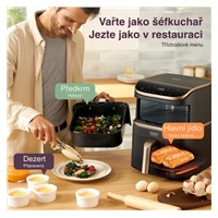 BAZAR - Cosori Turbo Tower Pro chytrá horkovzdušná fritéza 10,8l černá - Poškozený obal (Komplet)