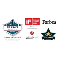 BAZAR - Cosori Turbo Tower Pro chytrá horkovzdušná fritéza 10,8l černá - Poškozený obal (Komplet)