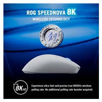 ASUS Herní myš ROG Harpe II Ace, Bezdrátová, bílá