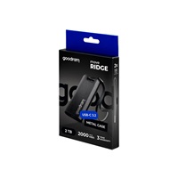 GOODRAM externí SSD Move Ridge 2TB, USB-C 3.2 Gen2x2, (R:2000/W:2000MB/s), černá