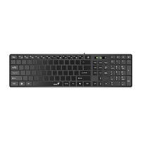 GENIUS Klávesnice Slimstar K500 Education, Bez písmen, Drátová USB, černá