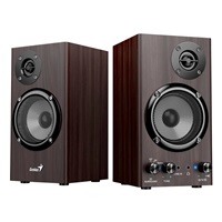 GENIUS Reproduktor SP-HF520BT, BT, 3.5mm jack, 20W, tmavé dřevo