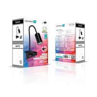 CONNECT IT Stolní LED lampa CLIP 2 s klipem, černá