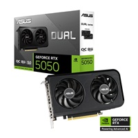 ASUS VGA NVIDIA GeForce RTX 5050 DUAL OC 8G, 8G GDDR6, 3xDP, 1xHDMI