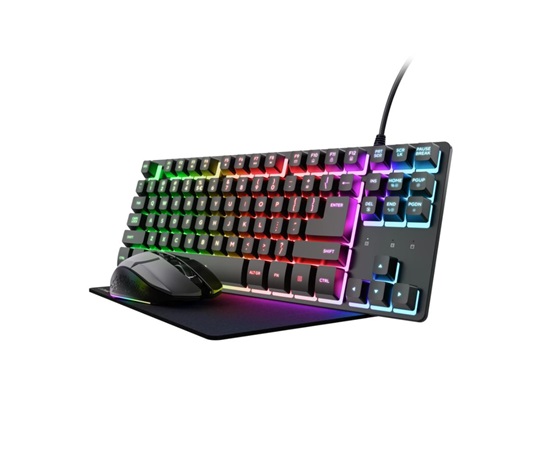 TRUST Sada sluchátka + myš + mousepad GXT 794 3v1 Gaming Bundle, černá