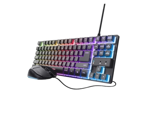 TRUST Sada klávesnice + myš GXT 798 2v1 Gaming set, černá
