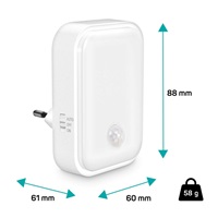 CONNECT IT Noční LED světlo Sparkle 1 Sensor, teplé světlo, bílá