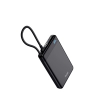 TRUST Powerbanka Fiera, 10000 mAh, S kabelem, 2x USB-C, černá